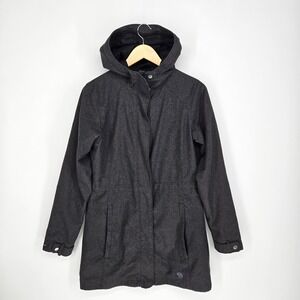 Mountain Hardwear Raincoat Womens Small S Heather Waterproof‎ Dry Q Coat $120